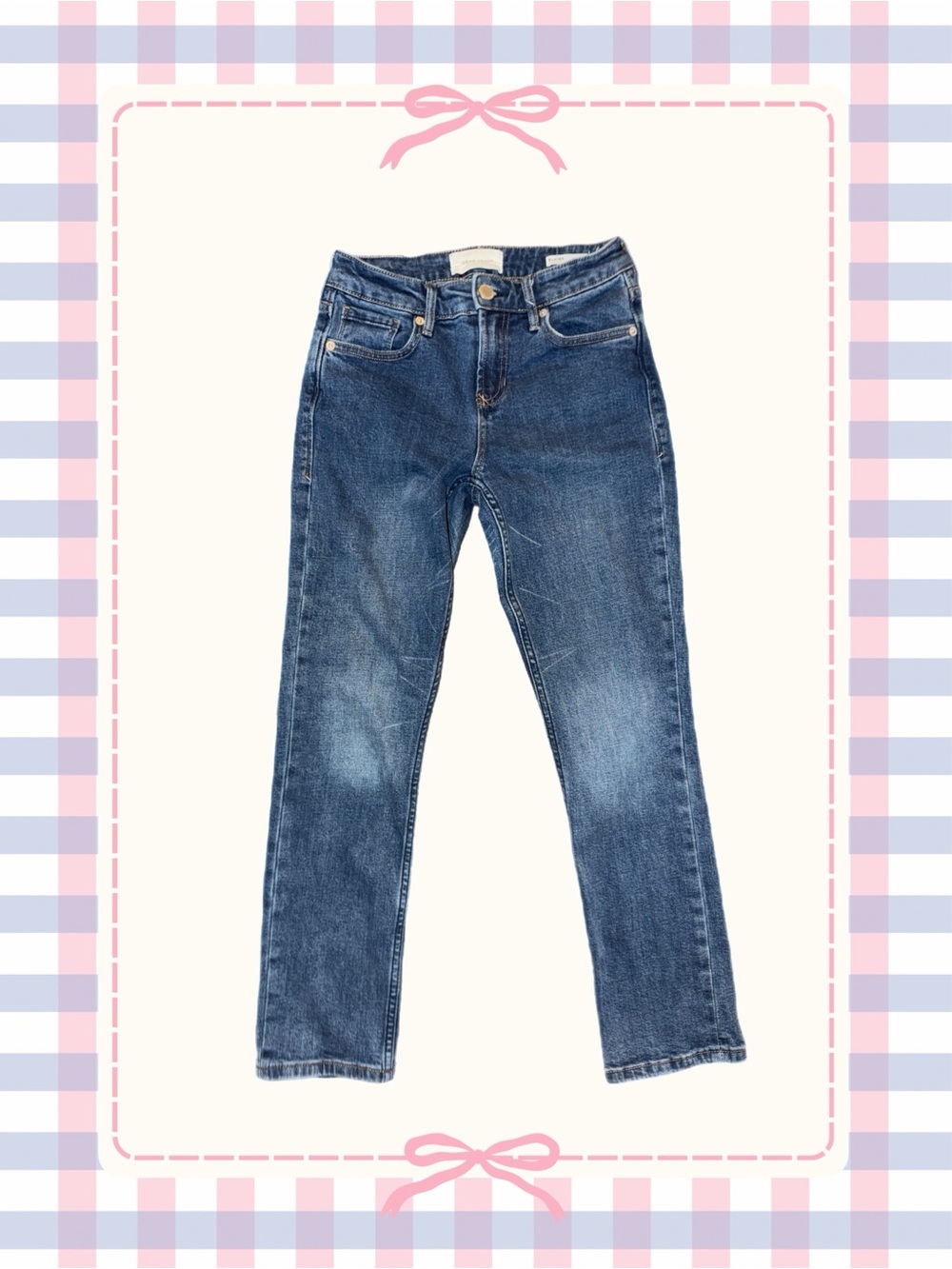 Dear John Blaire Straight-Leg Women's Jeans in Blue Denim